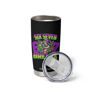 Mardi Gras Six Seven Breaux Tumbler Cup Funny Mardigator Alligator 6 7 Meme TS11 Print Your Wear