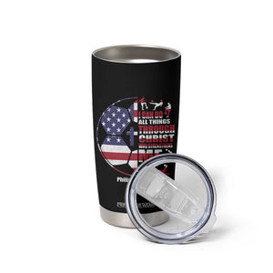 Christian Soccer Tumbler Cup I Can Do All Things Through Christ Who Strengthens Me TS11 Print Your Wear