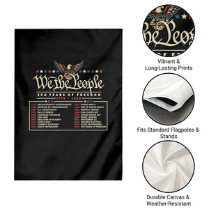 250 Year Timeline 1776 2026 Patriotic Historical Anniversary Garden Flag TS11 Print Your Wear