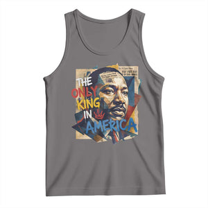 Martin Luther King Tank Top The Only King In America No Kings Protest TS11 Deep Heather Print Your Wear