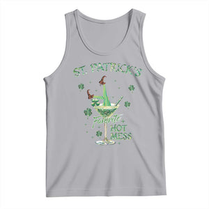 Funny St Patrick's Favorite Hot Mess Tank Top Drunk Leprechaun Cocktail TS11 Athletic Heather Print Your Wear