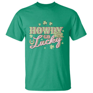 Funny St Patrick's Day Cowboy Cowgirl T Shirt Howdy Go Lucky Shamrock TS11 Irish Green Print Your Wear