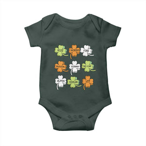 Funny Skibidi Rizz St Patrick's Day Baby Onesie Shamrock Clover Candy Rizzler Meme TS11 Print Your Wear