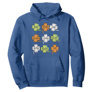 Funny Skibidi Rizz St Patrick's Day Hoodie Shamrock Clover Candy Rizzler Meme TS11 Royal Blue Print Your Wear