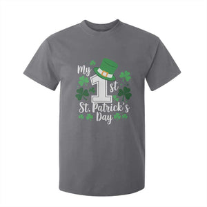 Funny My 1st St Patrick's Day T Shirt For Kid Shamrock TS11 Charcoal Print Your Wear