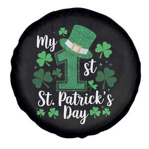 Funny My 1st St Patrick's Day Spare Tire Cover Shamrock Glitter Print TS11 Print Your Wear