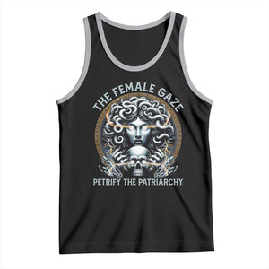 The Female Gaze Petrify The Patriarchy Tank Top Feminist TS11 Black Athletic Heather Print Your Wear