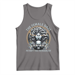The Female Gaze Petrify The Patriarchy Tank Top Feminist TS11 Deep Heather Print Your Wear