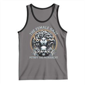 The Female Gaze Petrify The Patriarchy Tank Top Feminist TS11 Deep Heather Black Print Your Wear