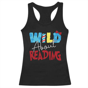 Funny Wild About Reading Racerback Tank Top Reader Lover Librarian TS11 Black Print Your Wear