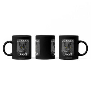 Funny Rabbit Who The Fuck Is Alice Coffee Mug TS11 Print Your Wear
