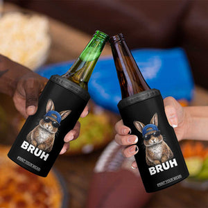 Funny Easter Bruh Bunny Sunglasses Meme 4 in 1 Can Cooler Tumbler TS11 Print Your Wear