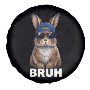 Funny Easter Bruh Bunny Sunglasses Meme Spare Tire Cover TS11 Print Your Wear