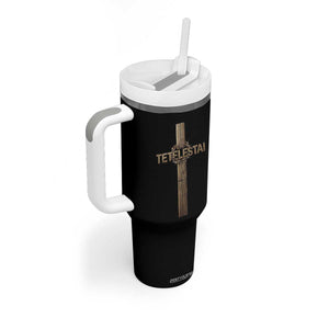 Christian Easter Resurrection Day Tetelestai Religious Cross Tumbler With Handle TS11 Print Your Wear