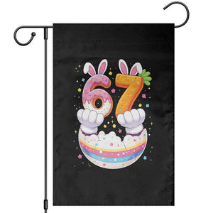 Funny Easter Day Bunny 67 Six Seven Meme Garden Flag TS11 Black Print Your Wear