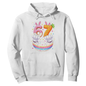 Funny Easter Day Bunny 67 Six Seven Meme Hoodie TS11 White Print Your Wear