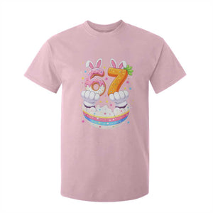 Funny Easter Day Bunny 67 Six Seven Meme T Shirt For Kid TS11 Light Pink Print Your Wear