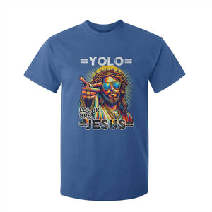 Funny Yolo Lol Jk BRB Christian Easter T Shirt For Kid Resurrection Jesus TS11 Royal Blue Print Your Wear