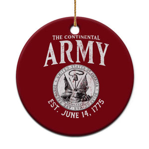 Continental Army America Independence Revolutionary War Seal Ceramic Ornament TS11 1pc Red Print Your Wear
