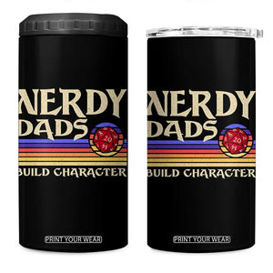 Nerdy Dad 4 in 1 Can Cooler Tumbler Funny Fathers Day RPG Gaming D20 Tabletop TS11 One Size: 16 oz Black Print Your Wear