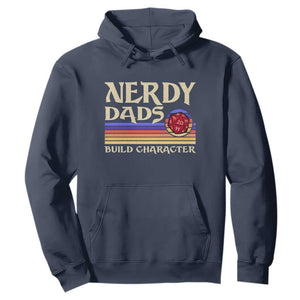 Nerdy Dad Hoodie Funny Fathers Day RPG Gaming D20 Tabletop TS11 Navy Print Your Wear