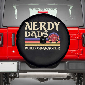 Nerdy Dad Spare Tire Cover Funny Fathers Day RPG Gaming D20 Tabletop TS11 Black Print Your Wear