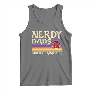 Nerdy Dad Tank Top Funny Fathers Day RPG Gaming D20 Tabletop TS11 Black Heather Print Your Wear