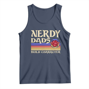 Nerdy Dad Tank Top Funny Fathers Day RPG Gaming D20 Tabletop TS11 Navy Print Your Wear