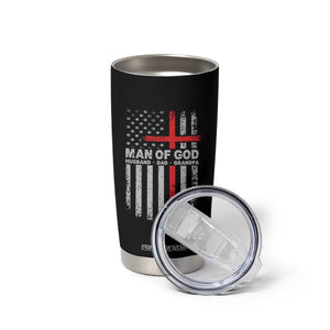 Man of God Husband Dad Protector Tumbler Cup Christian Dad Fathers Day TS11 Print Your Wear
