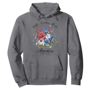 Floral 250th Anniversary Hoodie Faith Freedom Pride 4th of July 1776 2026