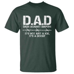 Dads Against Diapers It's Not Just A Job It's A Doody T Shirt Funny Gun New Dad