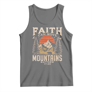 Faith Can Move Mountains Tank Top Religious Christian Camping TS11 Black Heather Print Your Wear