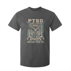 PTSD Veteran T Shirt For Kid PTSD Is Not A Sign Of Weakness It Is A Sign Of Absolute Strength TS11 Dark Heather Print Your Wear