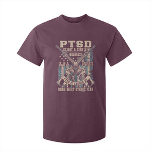 PTSD Veteran T Shirt For Kid PTSD Is Not A Sign Of Weakness It Is A Sign Of Absolute Strength TS11 Maroon Print Your Wear
