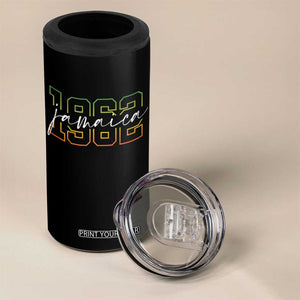 Proud Jamaican 4 in 1 Can Cooler Tumbler Jamaica 1962 Rasta Flag TS11 Print Your Wear