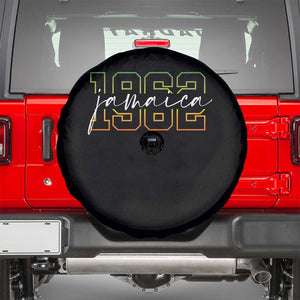 Proud Jamaican Spare Tire Cover Jamaica 1962 Rasta Flag TS11 Black Print Your Wear