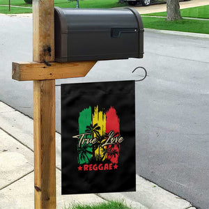 True Love Reggae Garden Flag Jamaican Rasta Music Palm Tree TS11 Print Your Wear
