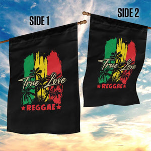 True Love Reggae Garden Flag Jamaican Rasta Music Palm Tree TS11 Print Your Wear