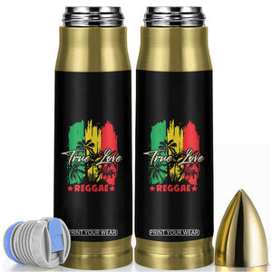 True Love Reggae Bullet Tumbler Jamaican Rasta Music Palm Tree TS11 Black Print Your Wear