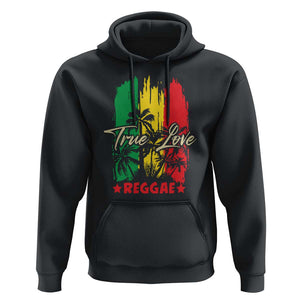 True Love Reggae Hoodie Jamaican Rasta Music Palm Tree TS11 Black Print Your Wear