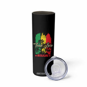 True Love Reggae Skinny Tumbler Jamaican Rasta Music Palm Tree TS11 Print Your Wear
