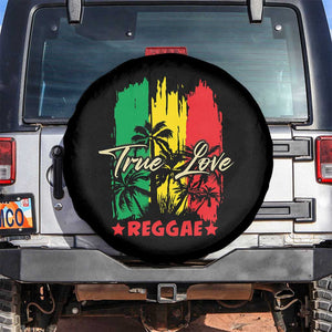 True Love Reggae Spare Tire Cover Jamaican Rasta Music Palm Tree TS11 No hole Black Print Your Wear