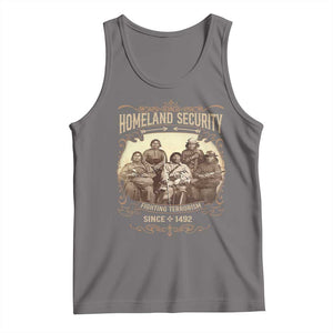 Homeland Security Fighting Terrorism Since 1492 Tank Top Native American History TS11 Deep Heather Print Your Wear