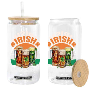 Funny Irish Drinking Team Glass Can St Patricks Day Vintage Beer Ireland Flag Clover TS11 Print Your Wear