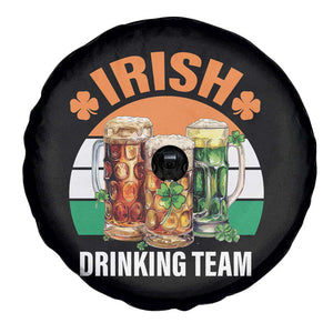 Funny Irish Drinking Team Spare Tire Cover St Patricks Day Vintage Beer Ireland Flag Clover TS11 Print Your Wear