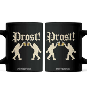 Funny Oktoberfest Bigfoot Prost Coffee Mug German Sasquatch Beer Mug TS11 Black Print Your Wear