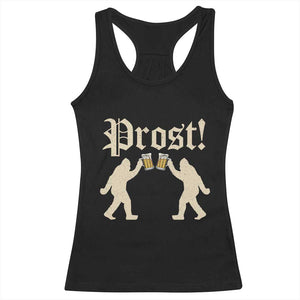 Funny Oktoberfest Bigfoot Prost Racerback Tank Top German Sasquatch Beer Mug TS11 Black Print Your Wear
