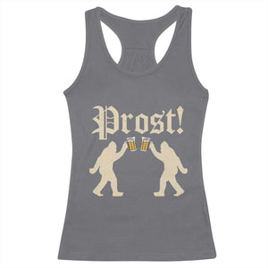 Funny Oktoberfest Bigfoot Prost Racerback Tank Top German Sasquatch Beer Mug TS11 Charcoal Print Your Wear