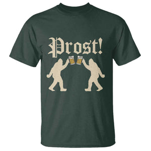 Funny Oktoberfest Bigfoot Prost T Shirt German Sasquatch Beer Mug TS11 Dark Forest Green Print Your Wear