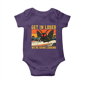Get In Loser We Are Going Lurking Funny Mothman Baby Onesie Cryptozoology Cryptid Lover